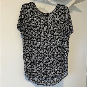 Premise Black and White Floral Blouse